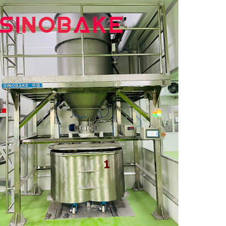 Sinobake Système de dosage et d'alimentation automatique Silo Dosing Dosing Farine Système